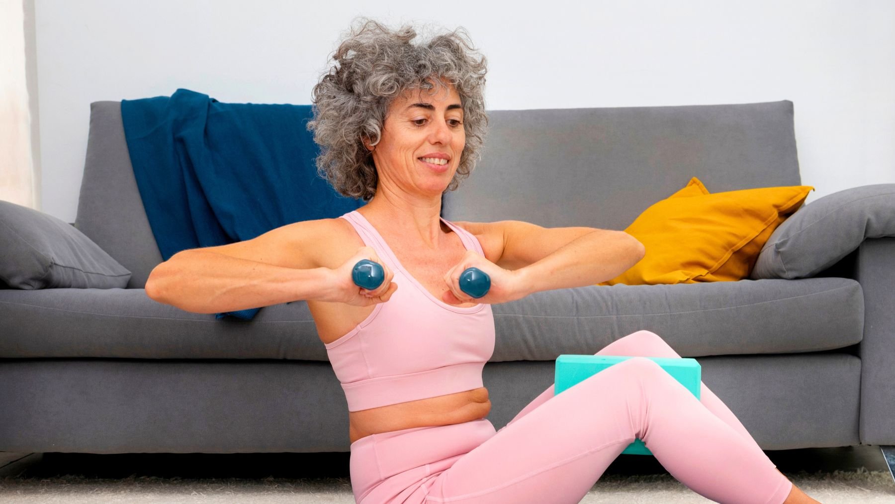 Ejercicio, mujeres, músculo