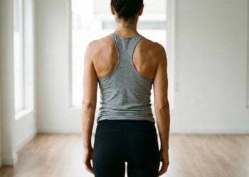 Espalda, mujer, deporte