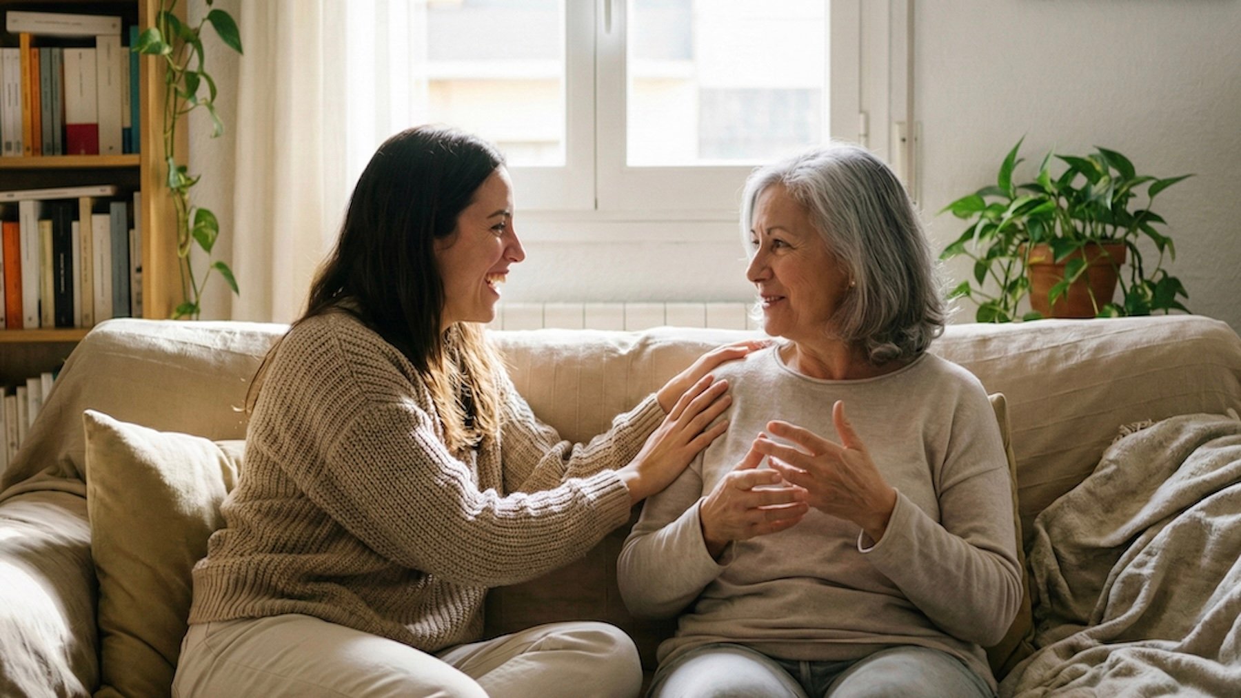 Mujer, abuela, charla