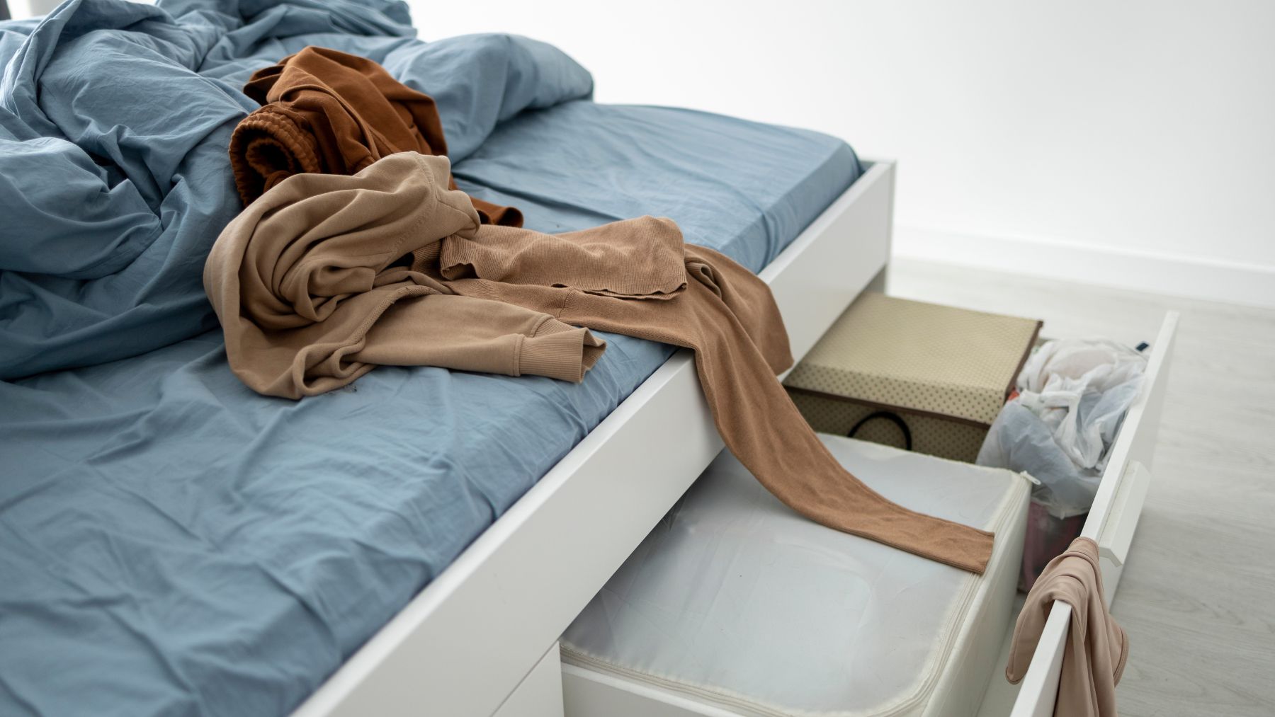 orden, habitación, cama