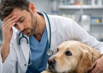 Veterinarios, agotamiento emocional, psicología, salud mental