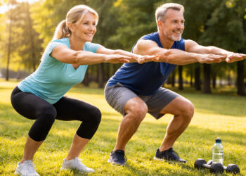 ejercicio, sentadillas, entrenamiento
