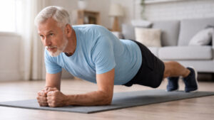 Las personas mayores de 60 años deben poder hacer una plancha al menos durante 15 segundos, según los expertos