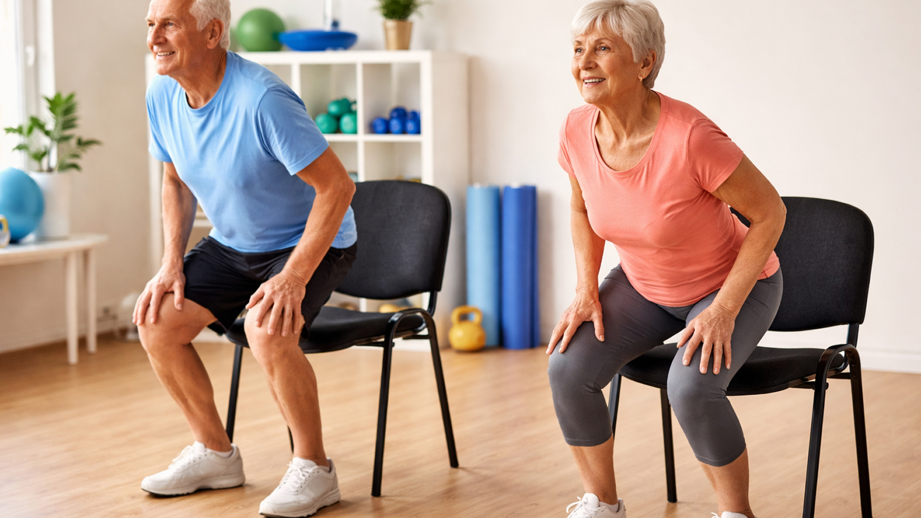 mayores de 60, silla, ejercicio