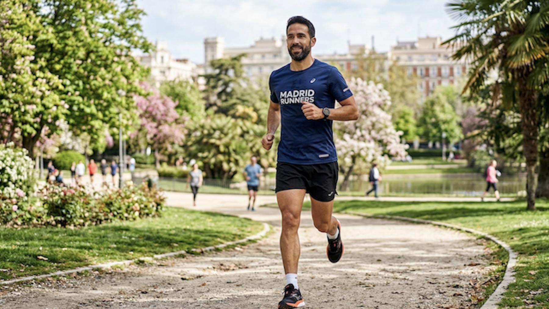 Hombre, correr, deporte, alergia