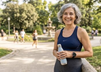 Deporte, equilibrio, ejercicio, mujer