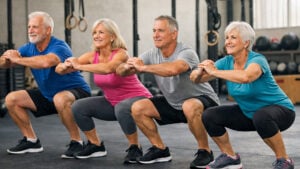 Si tienes más de 50 años, debes hacer al menos este número de sentadillas para estar en buena forma