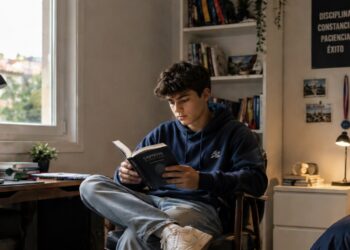 Joven, leer, lectura