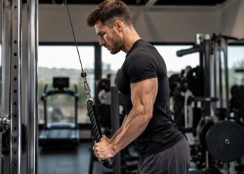 ejercicio, gimnasio, hombre, deporte