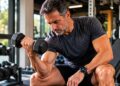 hombre, deporte, ganar fuerza, ejercicio
