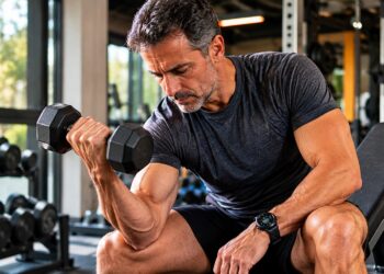 hombre, deporte, ganar fuerza, ejercicio