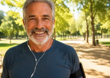Hombre, deporte, ejercicio, caminar