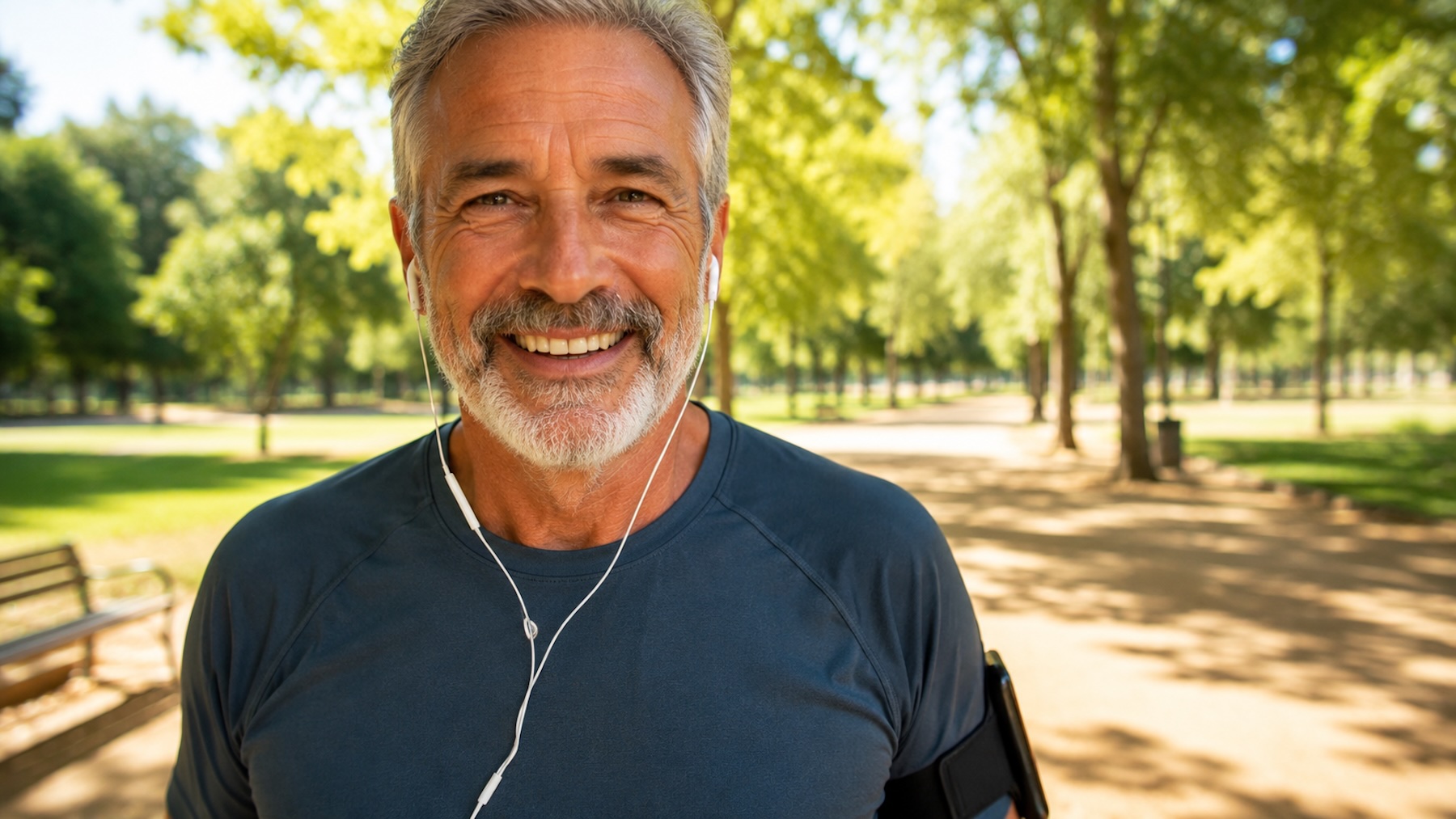 Hombre, deporte, ejercicio, caminar