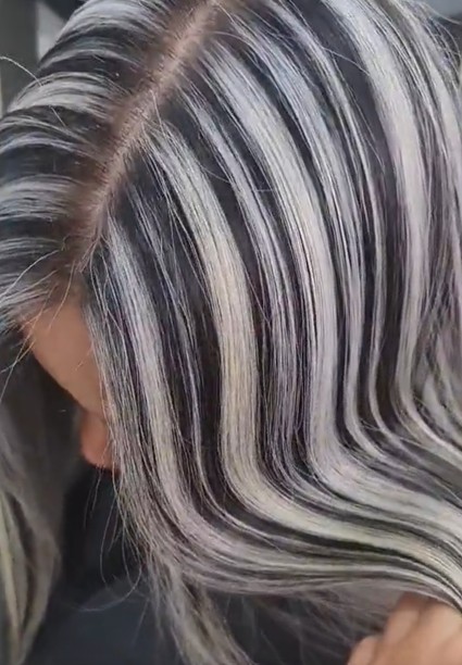 mechas cebra