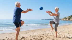 Los expertos en fitness coinciden: el mejor ejercicio de gimnasia playera para que los mayores de 65 años ganen equilibrio y fuerza muscular