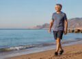 Hombre, deporte, caminar