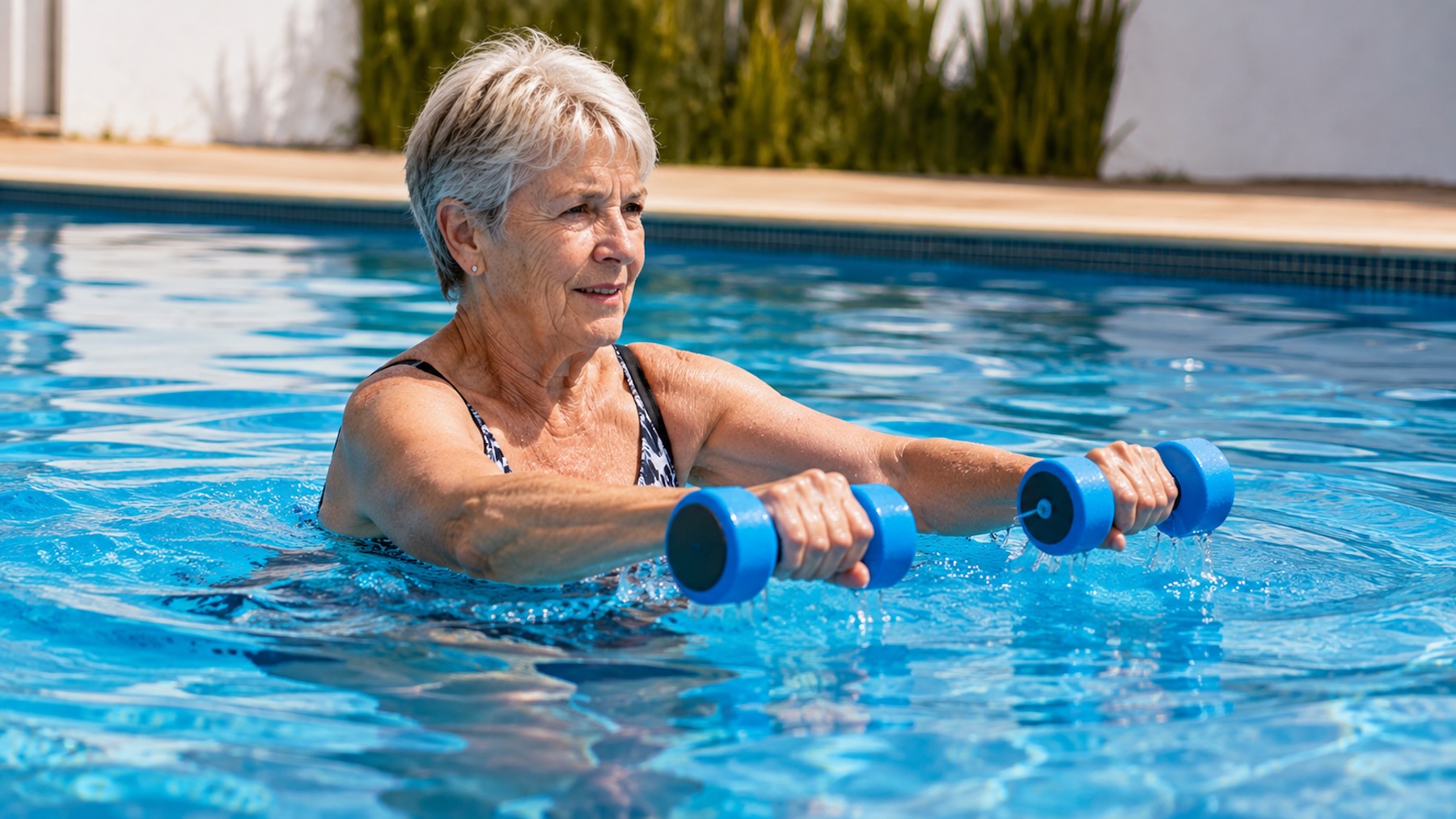 Mujer, deporte, ejercicio, fuerza