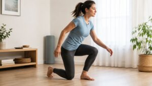Lucía Martínez, entrenadora de yoga navarra: «Si hoy no eres capaz de levantarte del suelo sin apoyos, imagina dentro de 20 años»