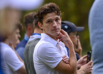 Tom Holland durante el pro-am de golf de Wentworth, en 2023. Foto: Chris Clarke (ChristopherJClarke) - CC BY-SA 4.0