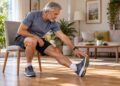 silla, estiramiento, deporte, ejercicio