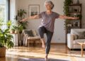 Mujer, ejercicio, deporte, yoga