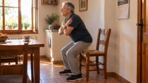 Los entrenadores personales coinciden: «Si una persona de 65 años se sienta y se levanta de una silla 15 veces al día en dos sesiones, ya puede ver beneficios»