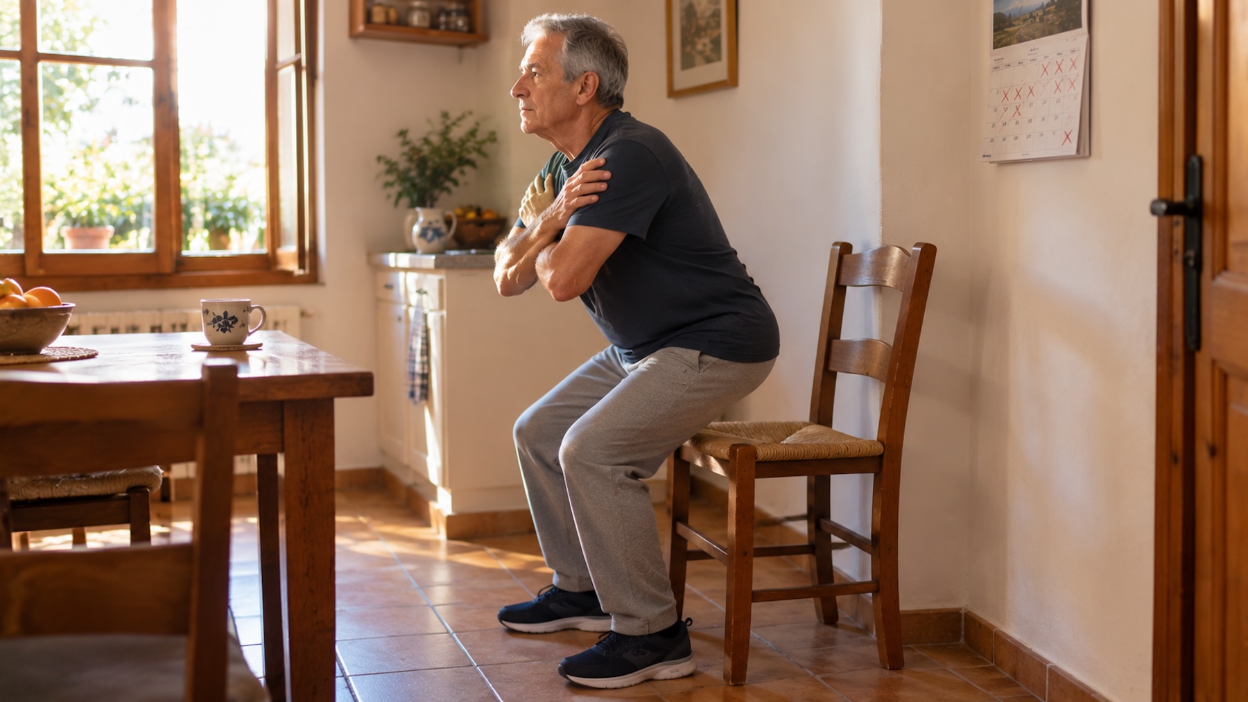 Hombre, ejercicio, deporte, entrenar