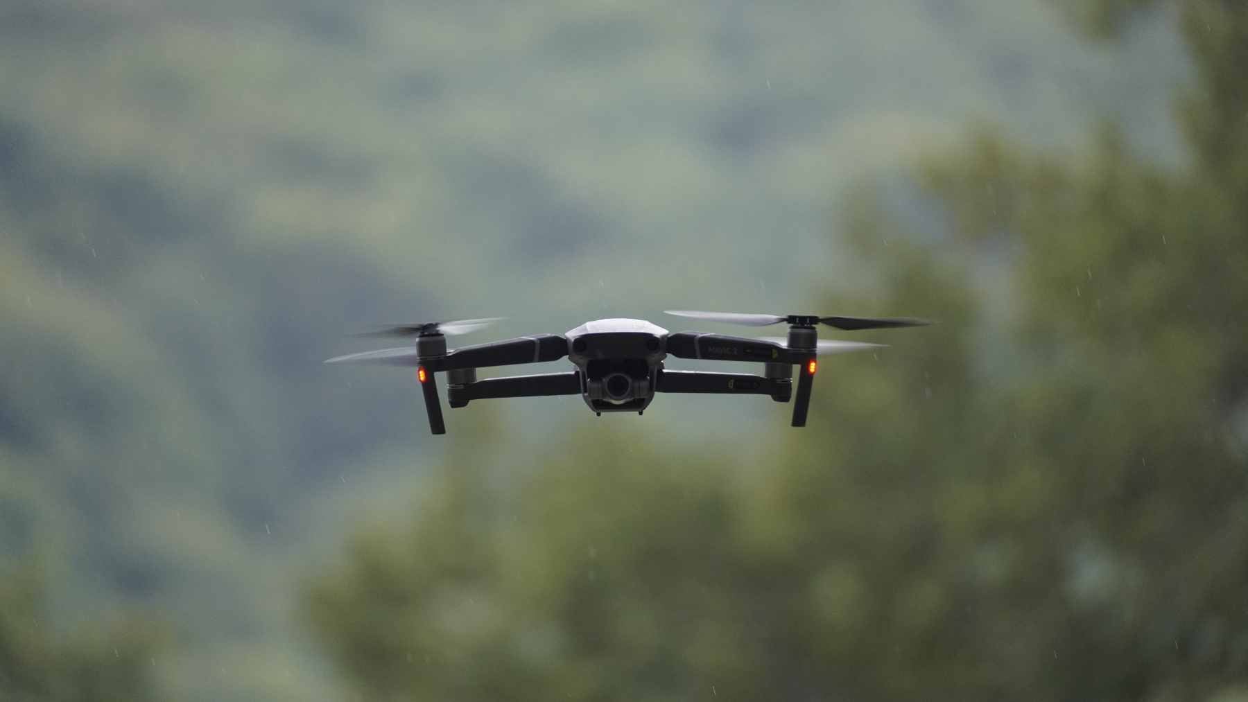 A Skydio X10D quadcopter drone, the specific model involved in the recent theft investigation at Fort Campbell.