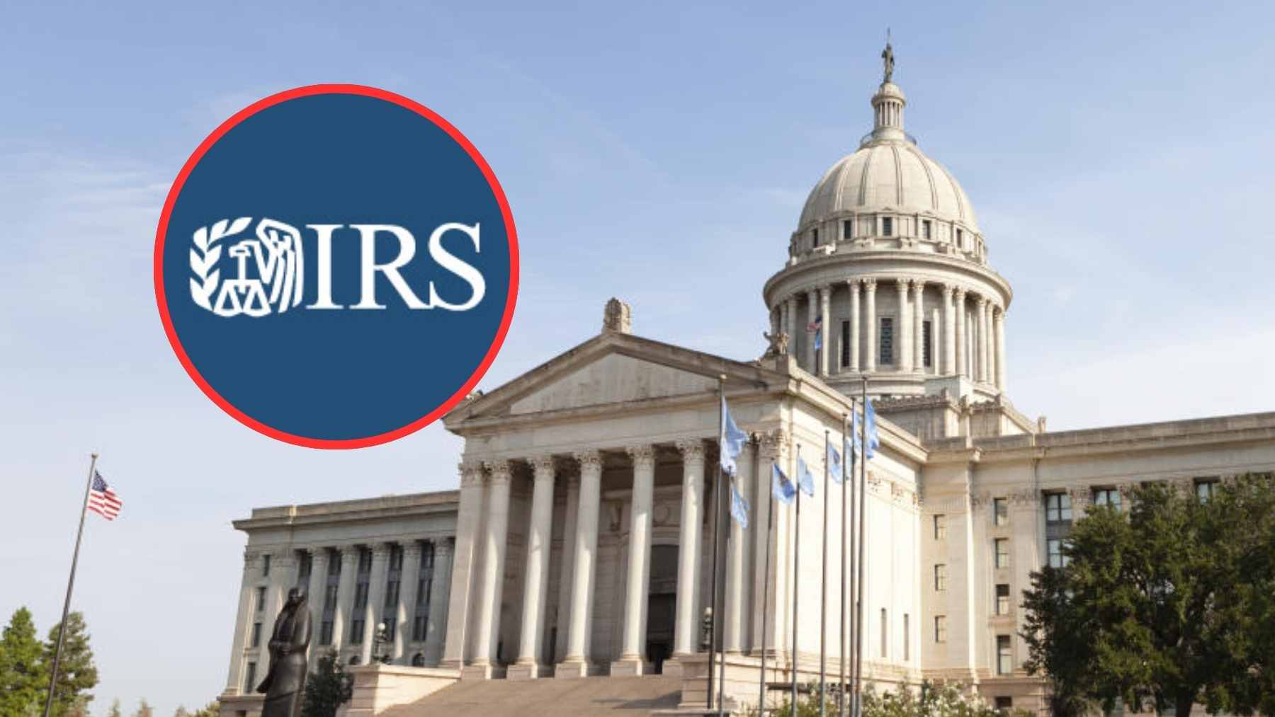 A comparative data visualization or map showing inbound and outbound tax migration trends between Oklahoma and Kansas based on the latest IRS statistics.