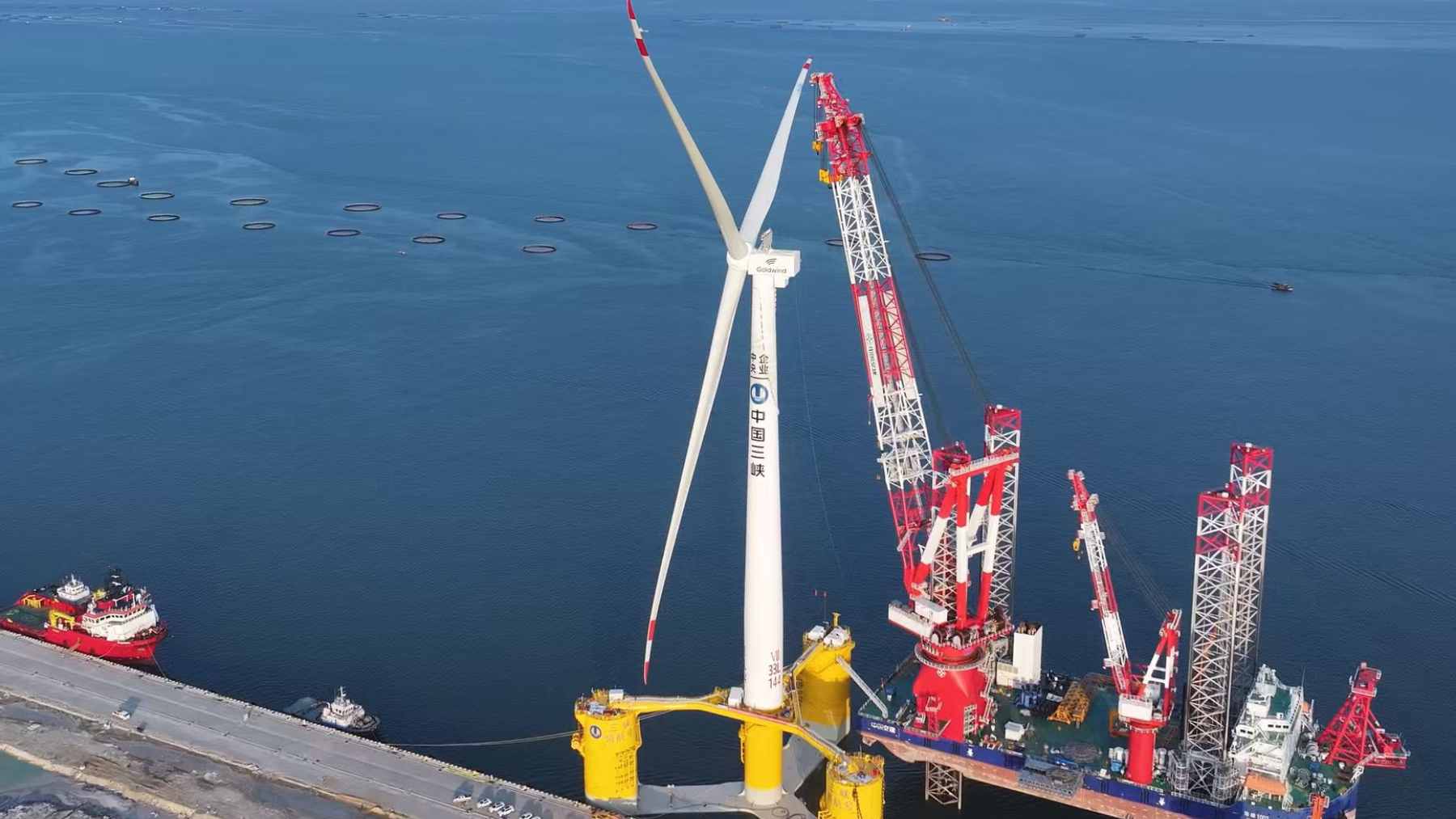 China’s 16 MW floating wind turbine rises 270 meters from the sea, and its scale shows how fast offshore energy is moving into deep water 1 A massive 16 MW floating offshore wind turbine platform installed in deep waters off the coast of Guangdong, China.