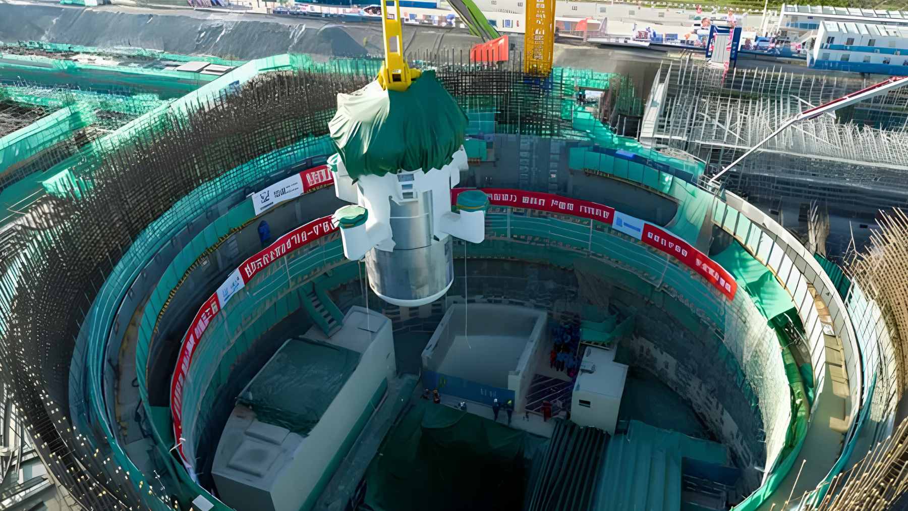 The Linglong One (ACP100) small modular reactor under construction at the Changjiang Nuclear Power Plant in Hainan, China.