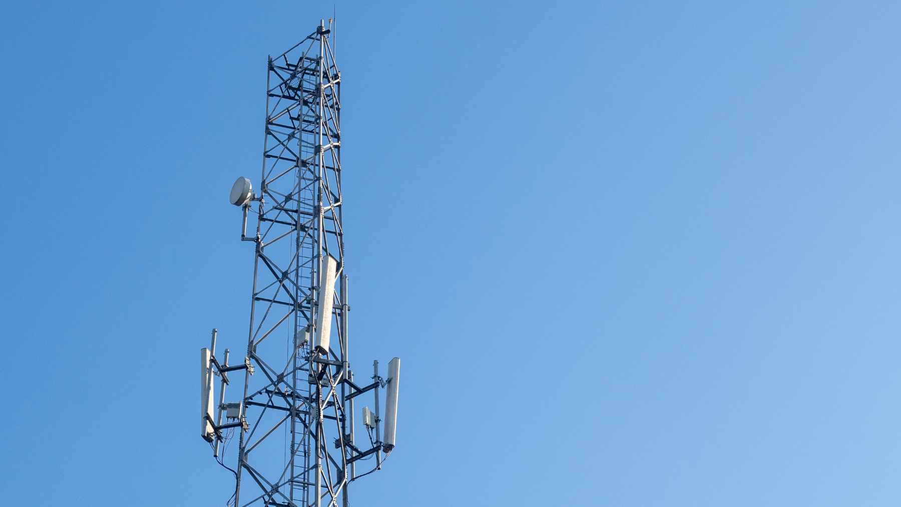 A seized SMS blaster device used by criminals to mimic cell towers and send fraudulent text messages to mobile phones.
