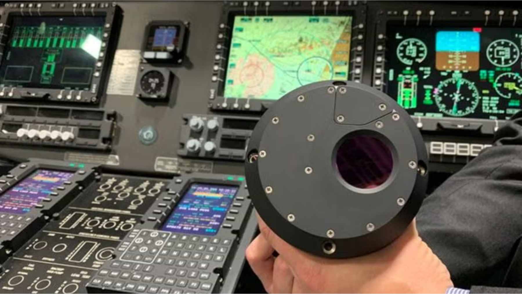 A high-precision infrared mission payload sensor subassembly for the Next-Gen OPIR Polar satellite being inspected in a Northrop Grumman cleanroom.