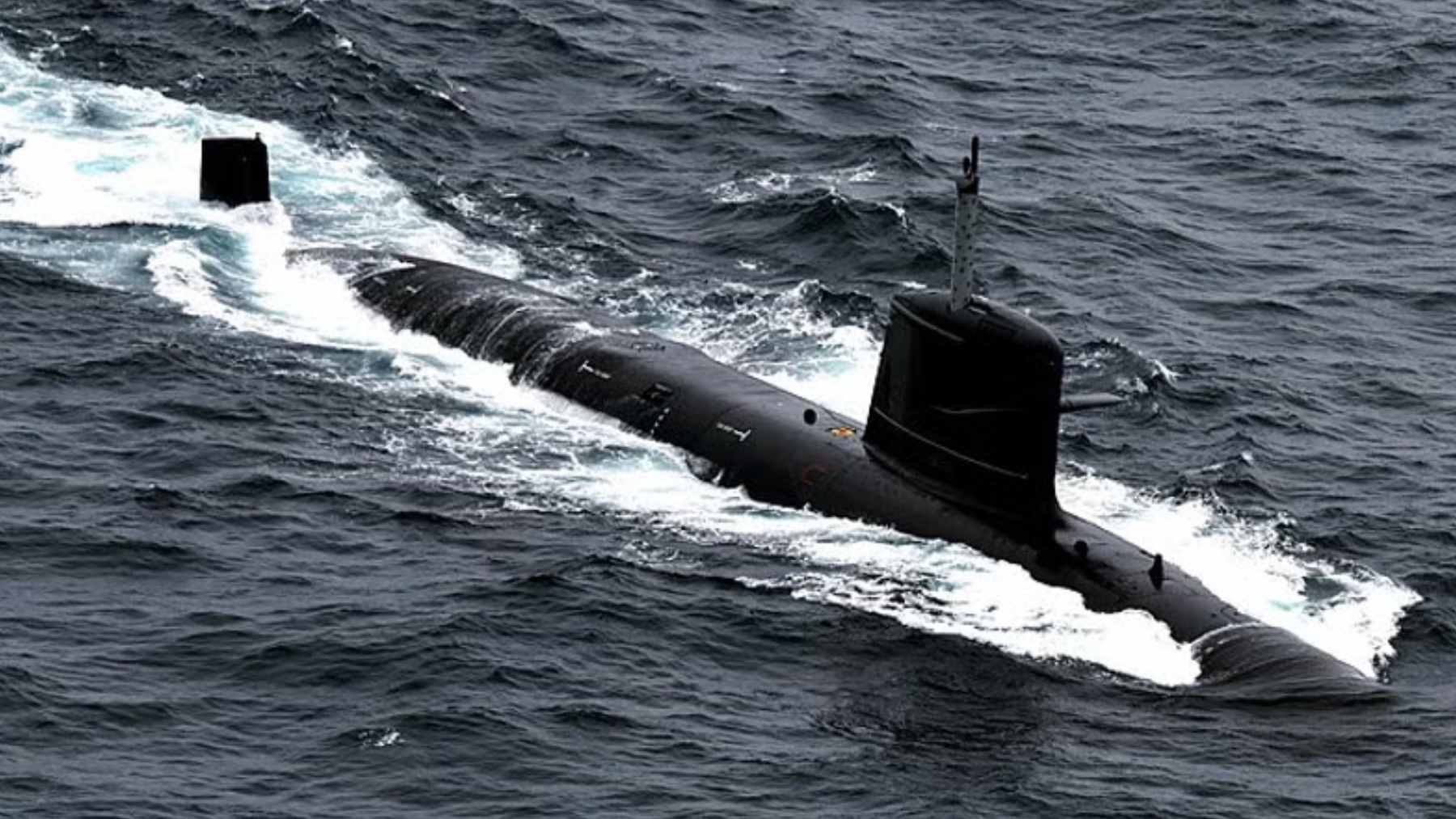 A Scorpène-class submarine at the Itaguaí Naval Complex in Brazil, representing the potential for a new era of regional naval cooperation.
