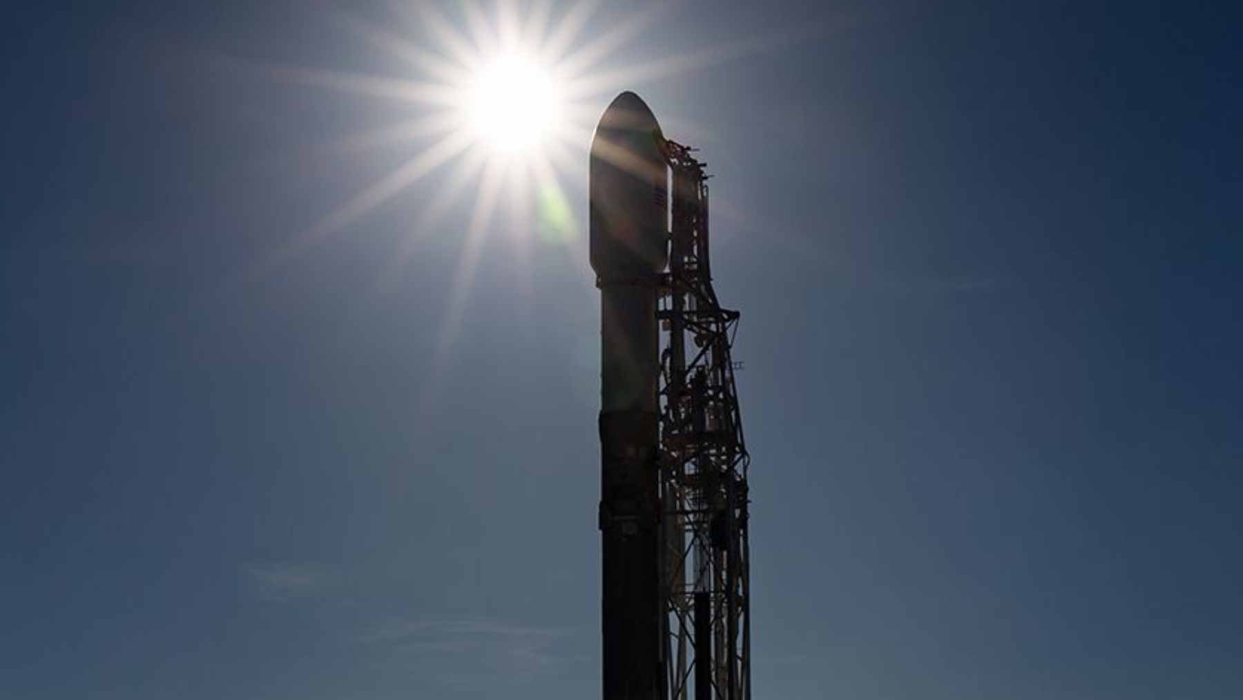 A Zhuque-3 reusable rocket prototype undergoing static fire testing in China as part of the nation's efforts to compete with SpaceX.