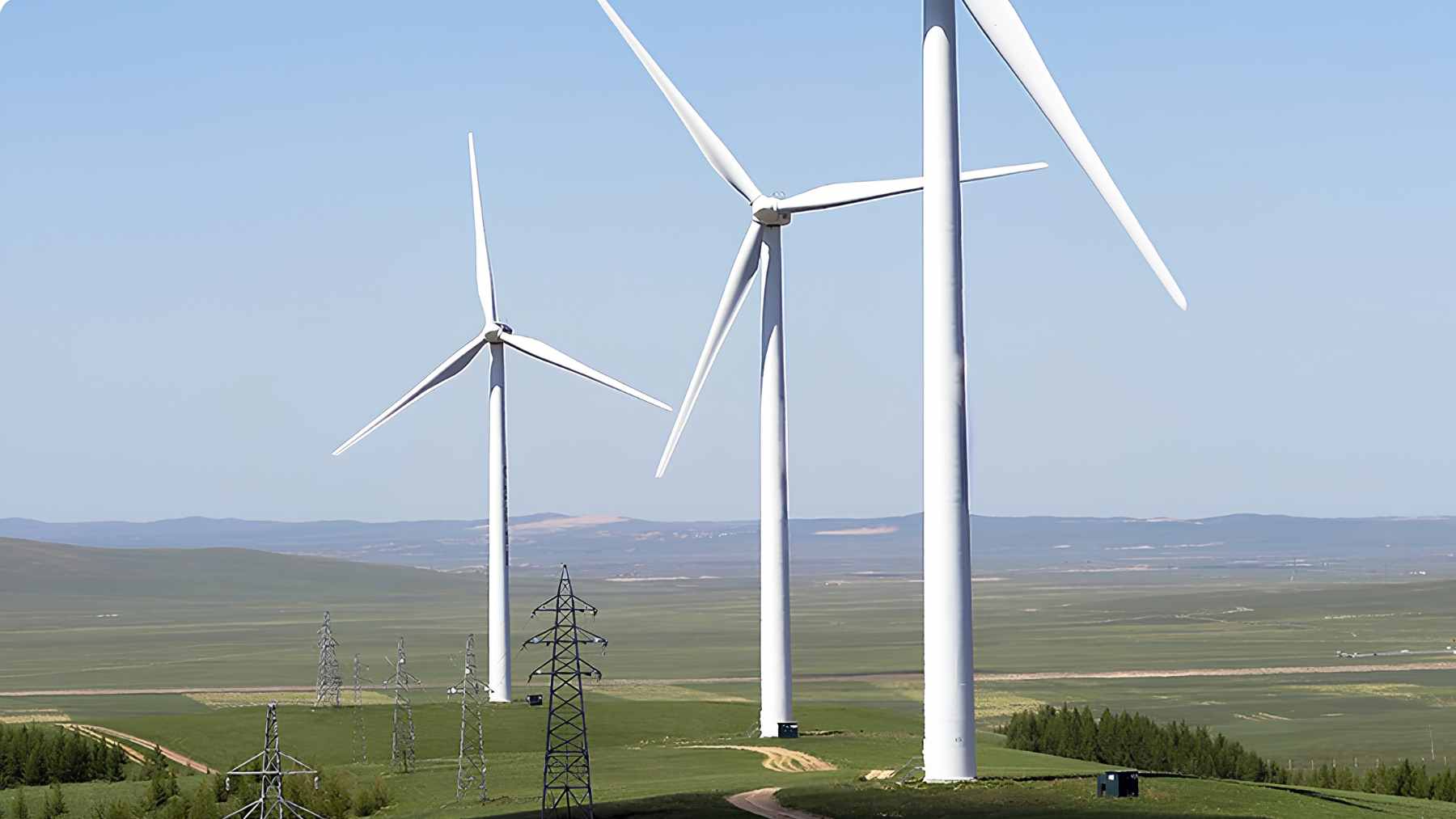 The 26 MW Dongfang Electric offshore wind turbine prototype installed at the testing facility in Dongying, Shandong Province.