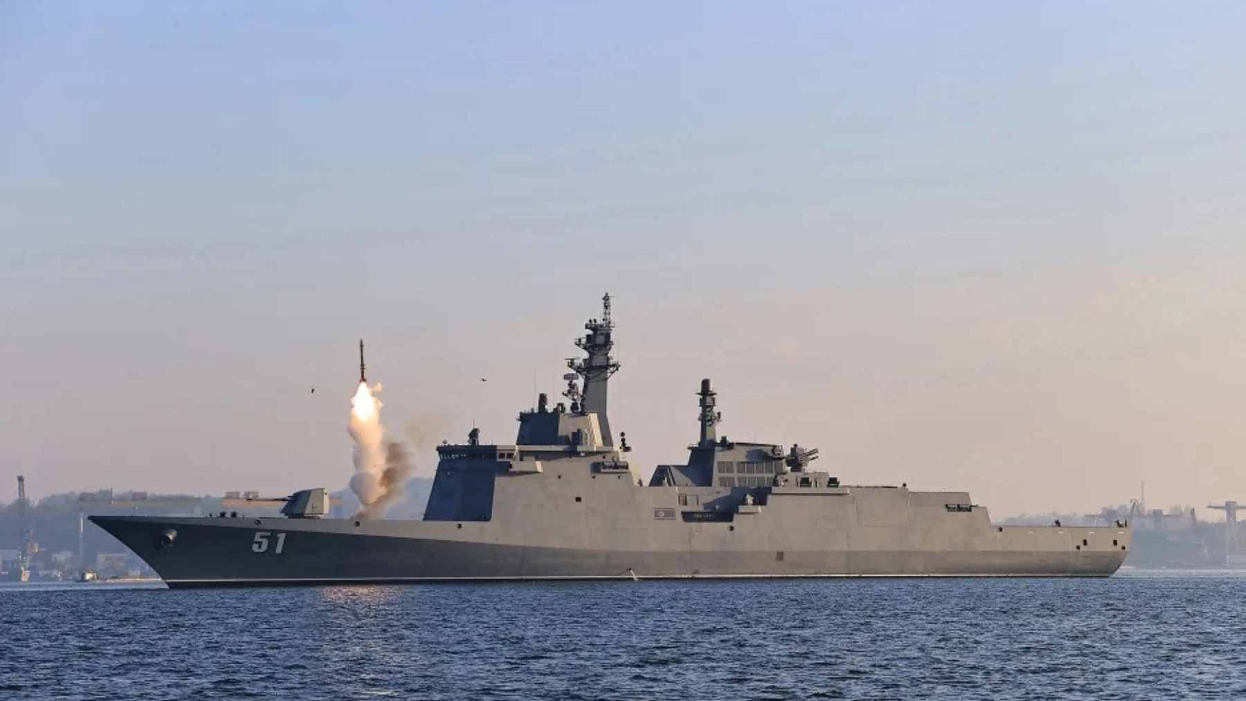 Satellite images capture North Korea’s largest modern destroyer at sea, and the timing suggests a weapons test may be next 1 A satellite photograph showing the No. 51 Choe Hyon destroyer maneuvering near the Nampho Shipyard in North Korea.