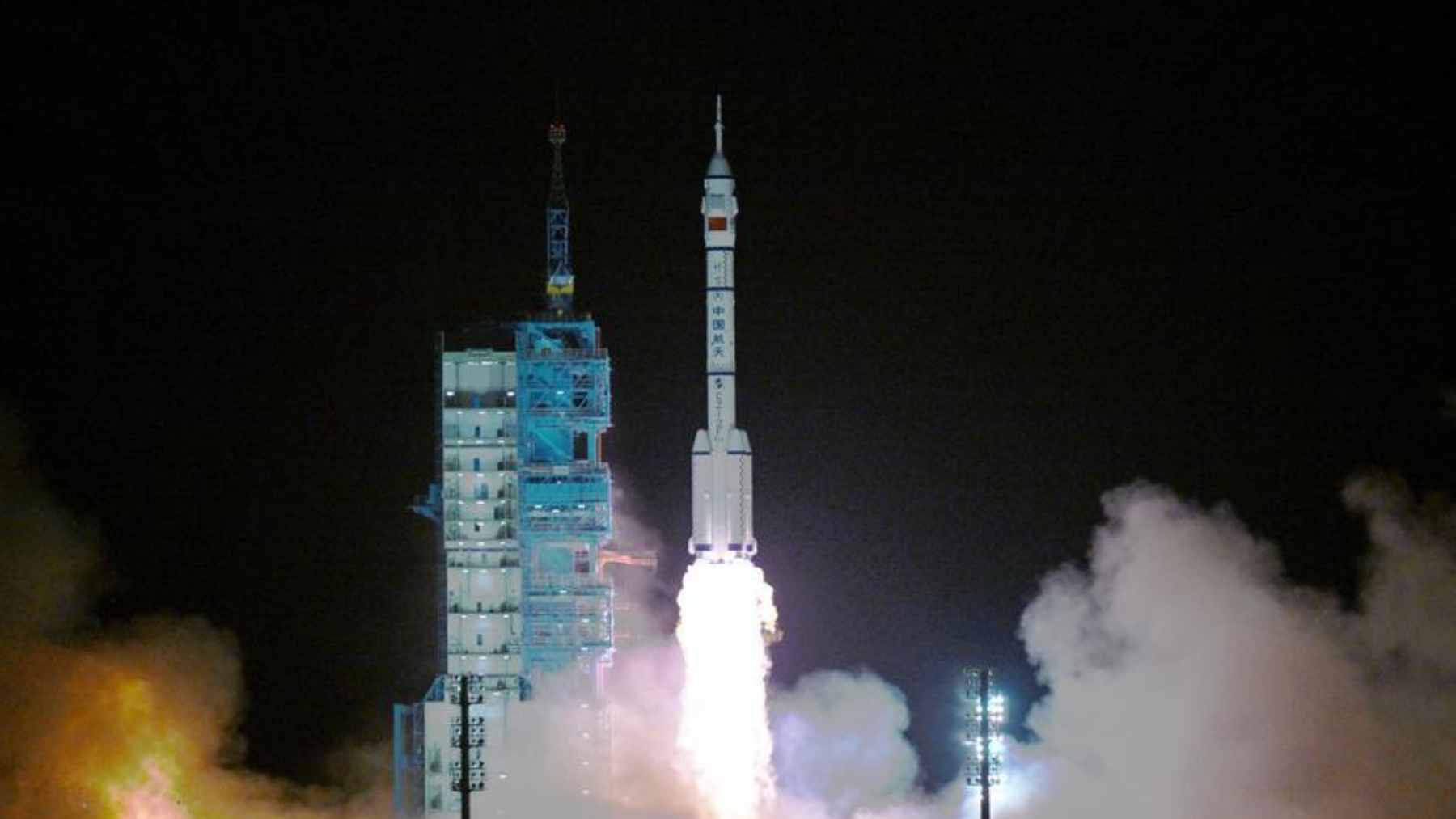 The Shenzhou-23 spacecraft approaching the Tiangong space station for docking, marking the start of a historic long-duration mission.