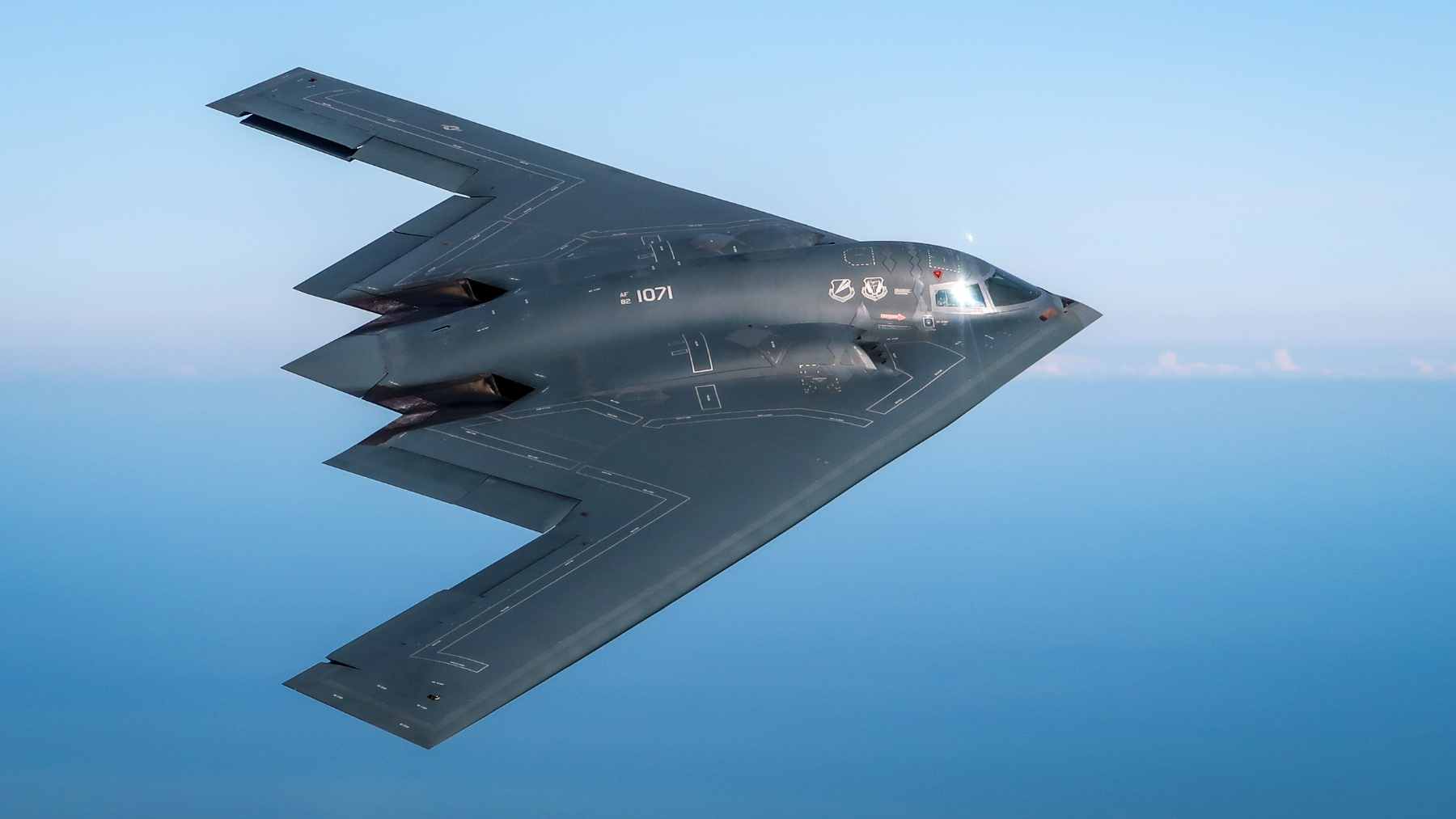 A B-2 Spirit stealth bomber during a refueling mission, similar to those used in Operation Midnight Hammer to target deeply buried facilities.