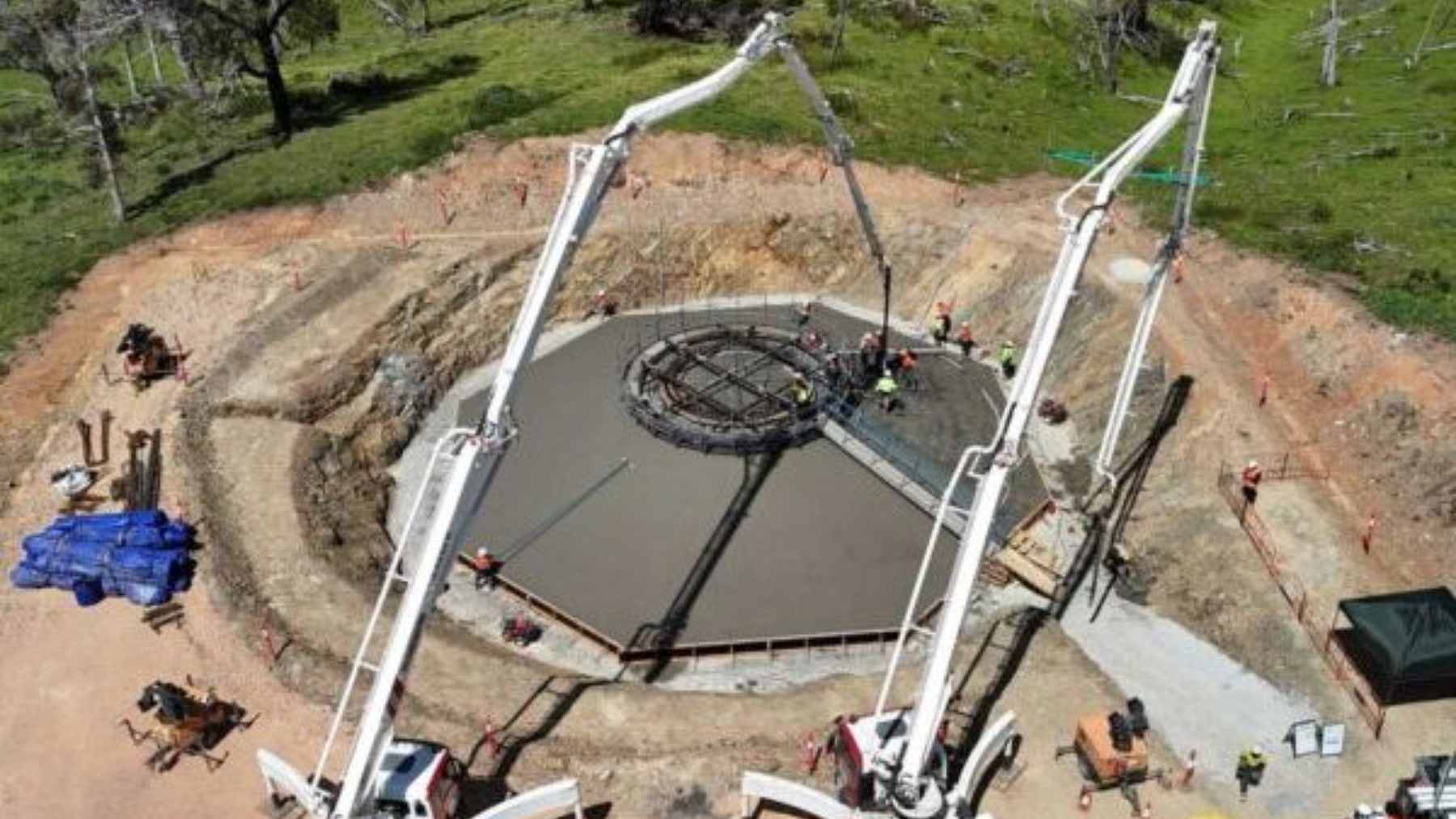 Wind farm breathes life into local manufacturing as last of 69 massive steel cages are sent to site, and the consequence is bigger than the first headline suggests 1 A massive steel anchor cage assembly being prepared for transport to the Uungula Wind Farm site.