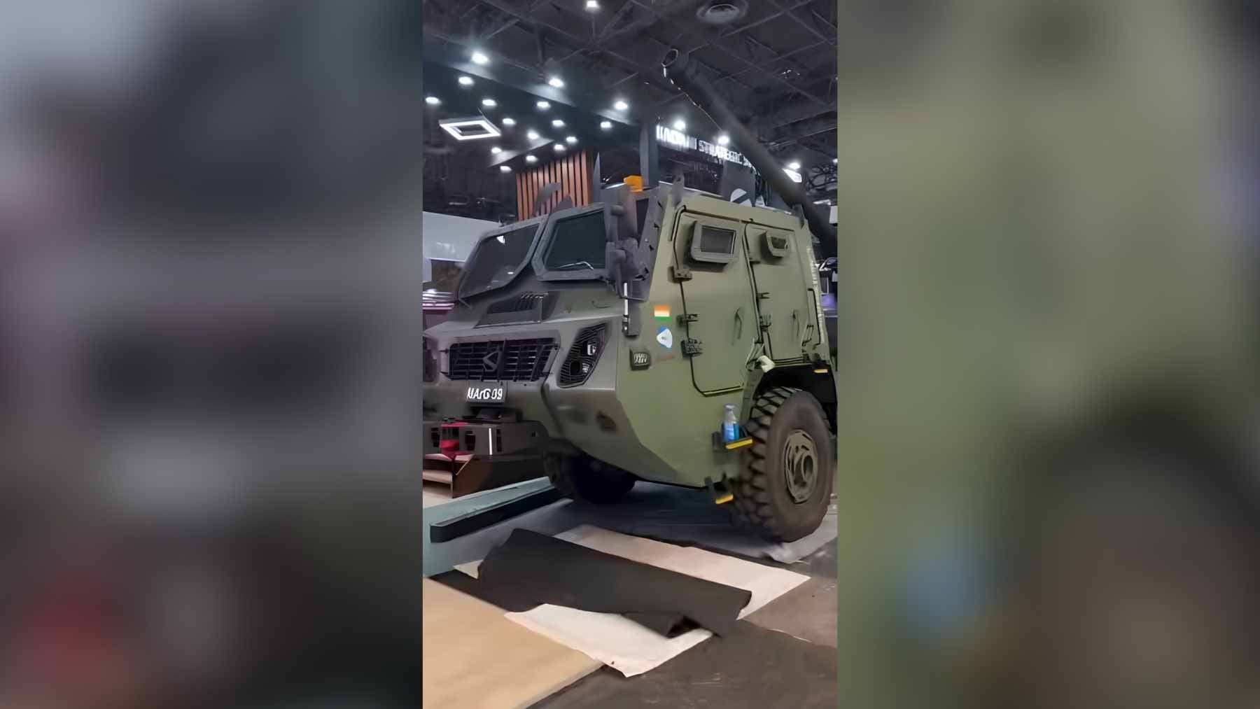Industrial heavy forging machinery at a Bharat Forge facility used to manufacture large-caliber artillery components.