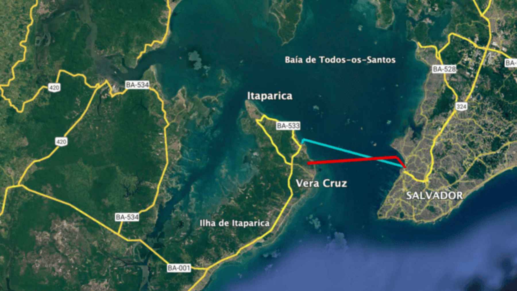 Brazil started building South America's longest sea bridge: 12.4 kilometers across the Bay of All Saints 2 A conceptual illustration of the Salvador-Itaparica bridge project crossing the Bay of All Saints in Brazil, highlighting cable-stayed architecture and marine infrastructure.