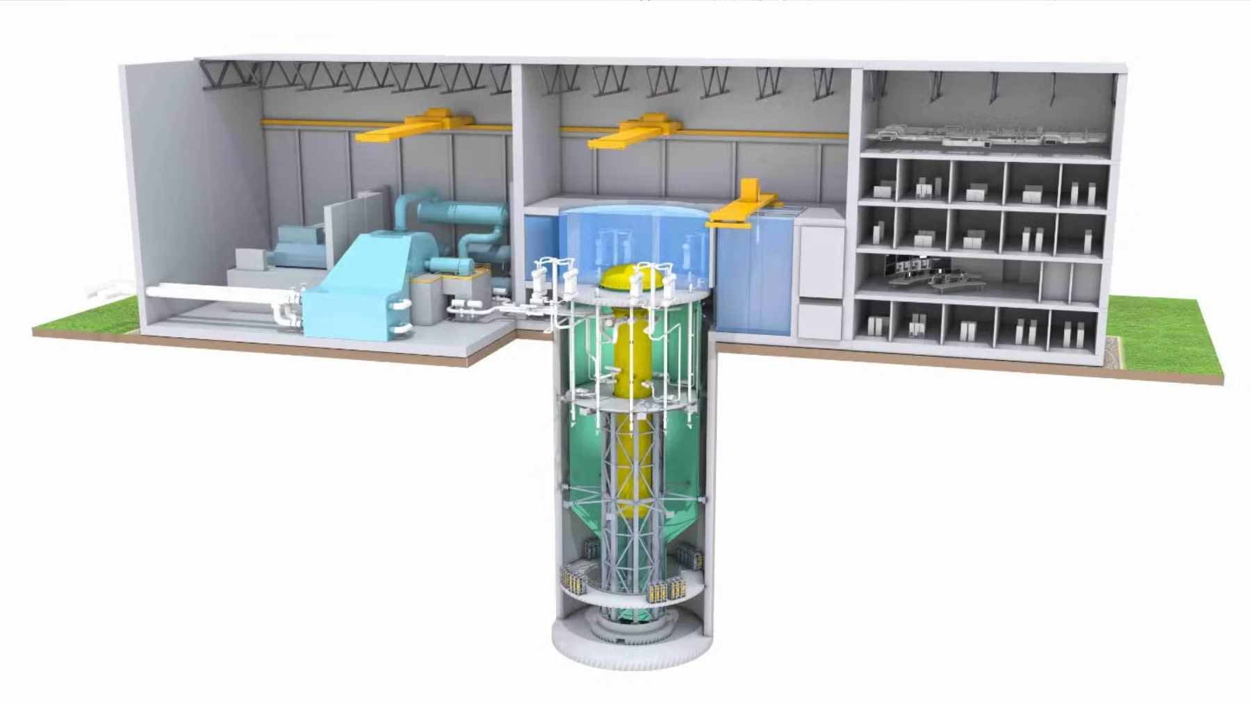 Canada just lowered a 953-ton reactor into a 35-meter shaft, and it could power 300,000 homes 1 A massive 953-tonne reactor basemat module being lifted by a crawler crane for installation at the Darlington New Nuclear Project site.