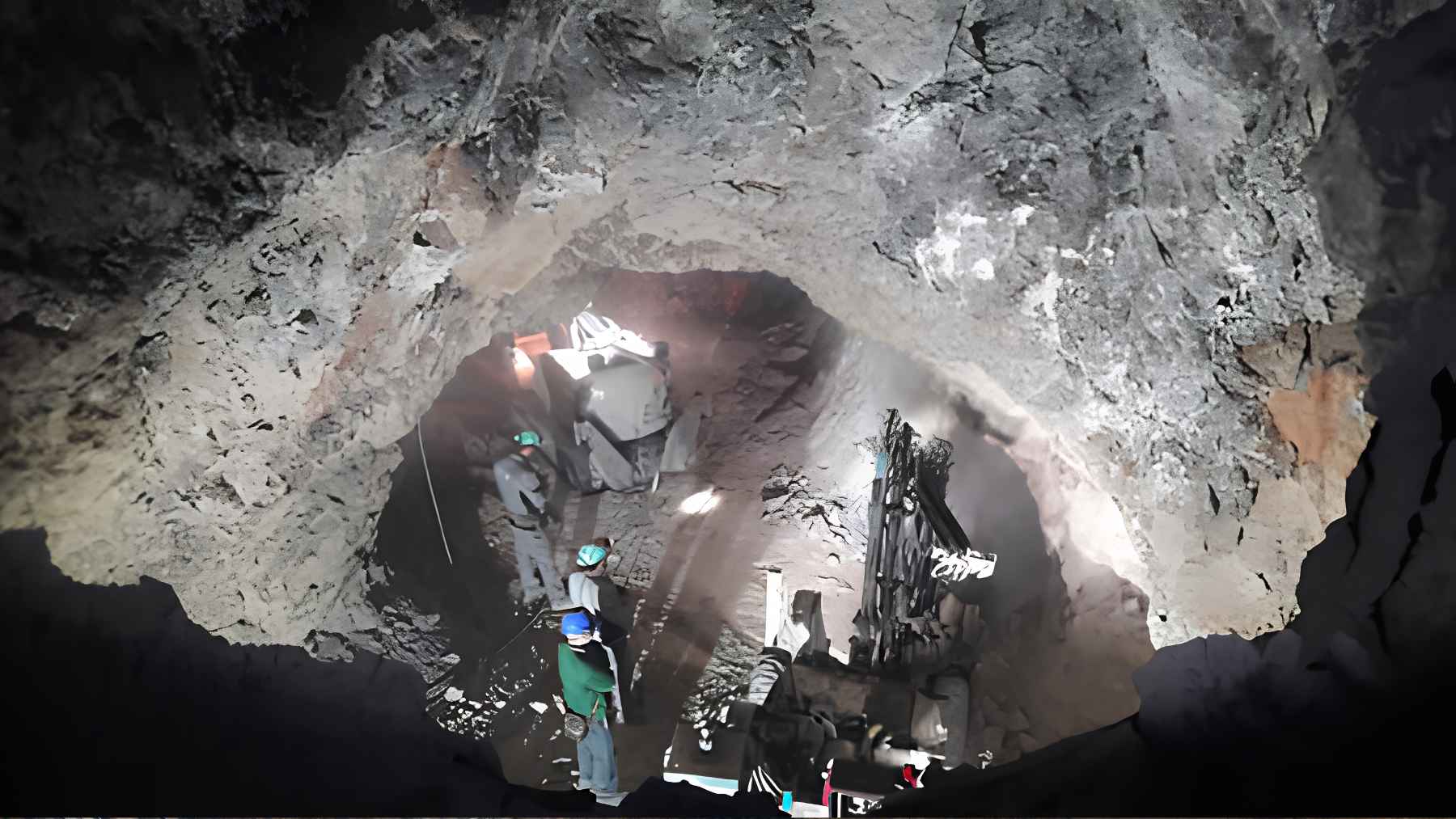 Industrial view of active mining operations and mineral processing facilities in Granada, southern Spain.