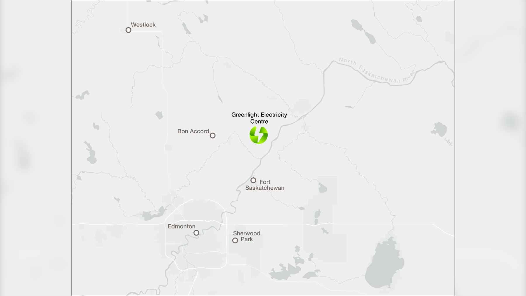 A large natural gas power plant facility under development in Sturgeon County, Alberta, to supply energy for a new data center.