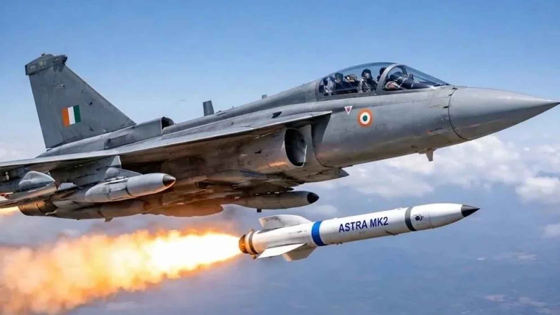 A modern defense missile system on display, representing India's strategic policy shift to open missile manufacturing to private firms like Tata, Adani, and Bharat Forge.