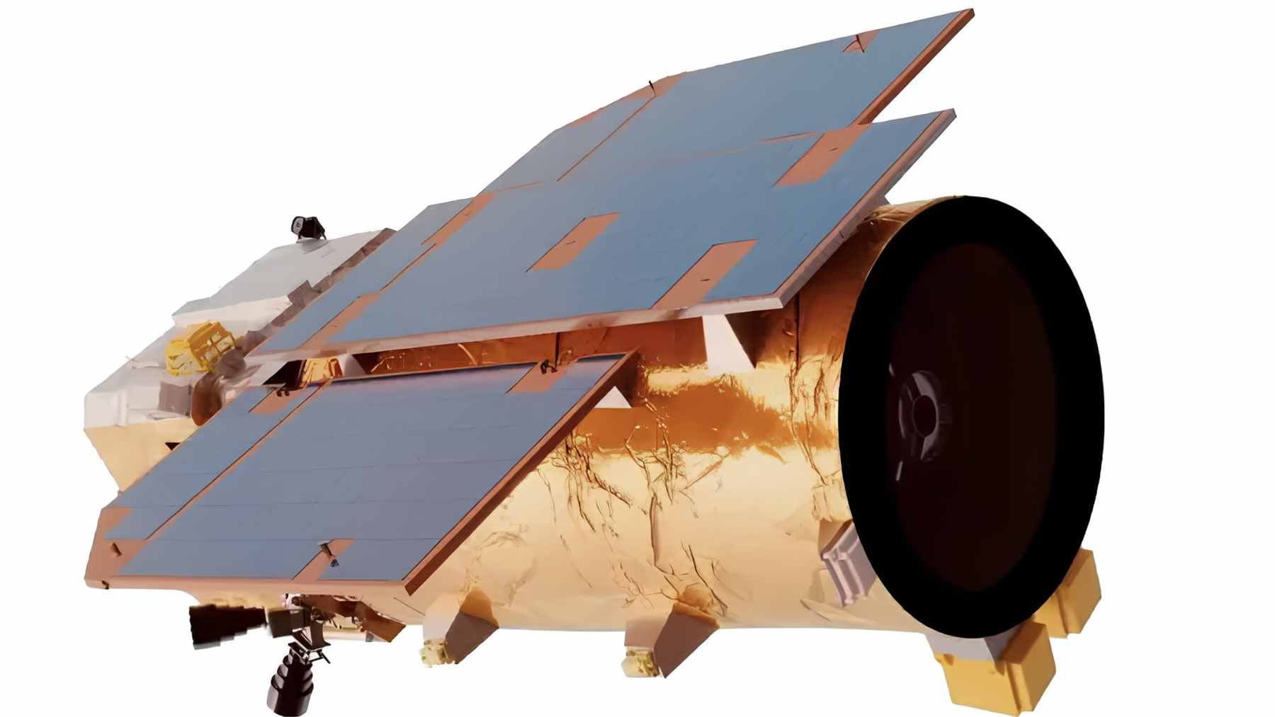 Iran bought a Chinese satellite at 500 km that can spot objects two meters wide, and the West is uneasy 1 A satellite in low-Earth orbit capturing high-resolution imagery of military infrastructure, representing dual-use Earth observation technology.