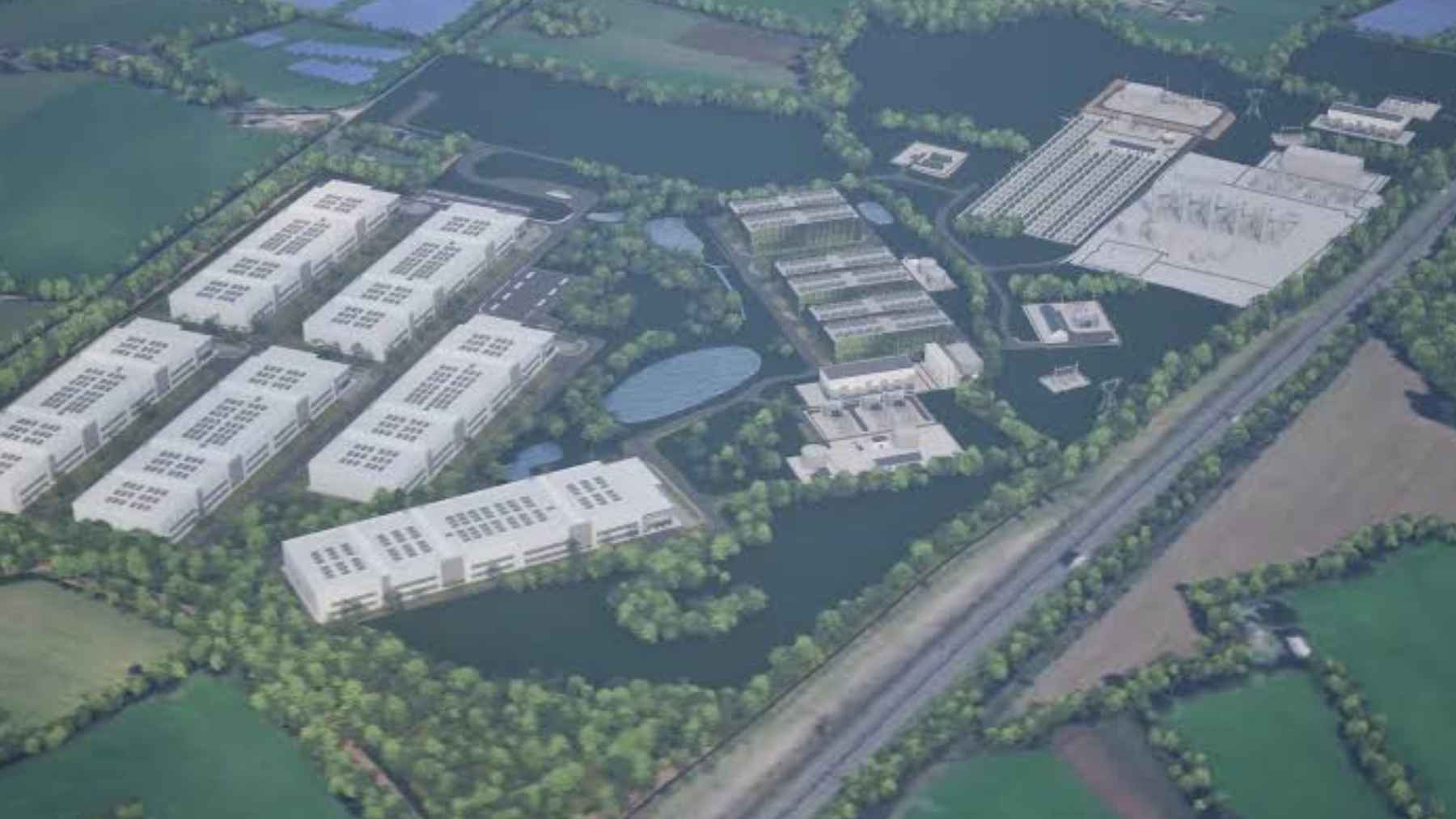 Forty Irish farmers are fighting a €1 billion data center planned on prime tillage farmland 1 Farmland and agricultural fields in rural Ireland where a massive data center and solar project has been proposed.
