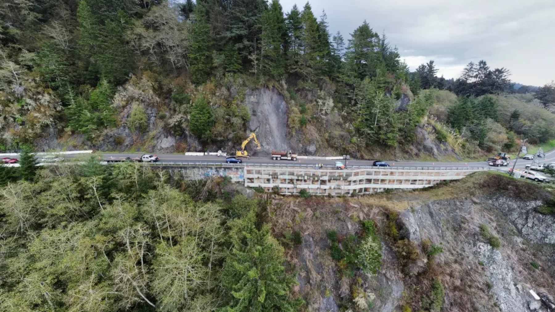 California is digging a $2.5 billion tunnel under Highway 101, and at 6,000 feet it would set a state record 2 A conceptual design visualization of the proposed 6,000-foot tunnel for the Last Chance Grade project, which will bypass unstable coastal cliffs along Highway 101 in Del Norte County.