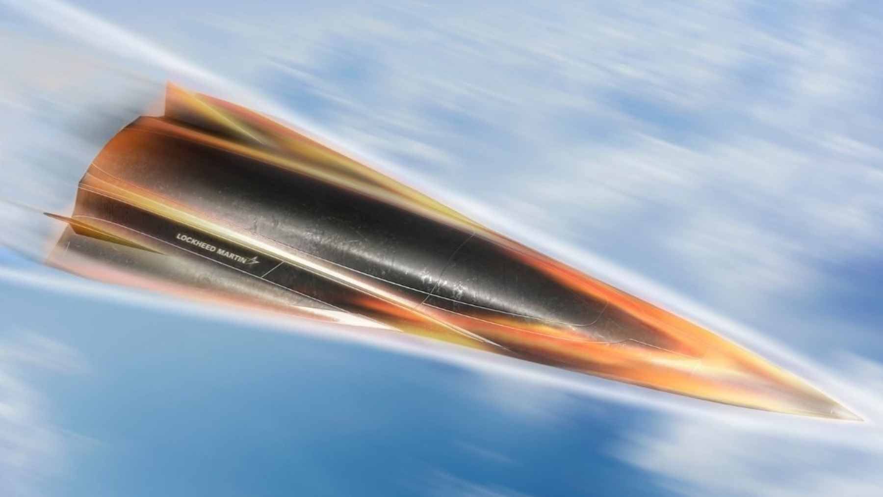 A rendered concept of the Lockheed Martin NXGB hypersonic glide body designed for rapid, scalable manufacturing.